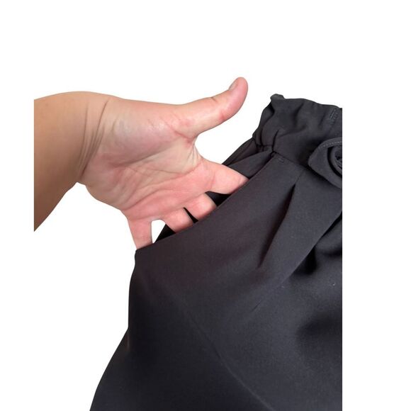 Lululemon Noir Pant Black Tie Waist Wide Leg Size 4 Women's Career - Picture 3 of 9